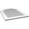 Ekena Millwork Octagonal Top Surface Mount PVC Gable Vent w/ 3-1/2"W x 1"P Standard Frame, 26"W x 36"H GVPOT26X3601SN - alternate 2